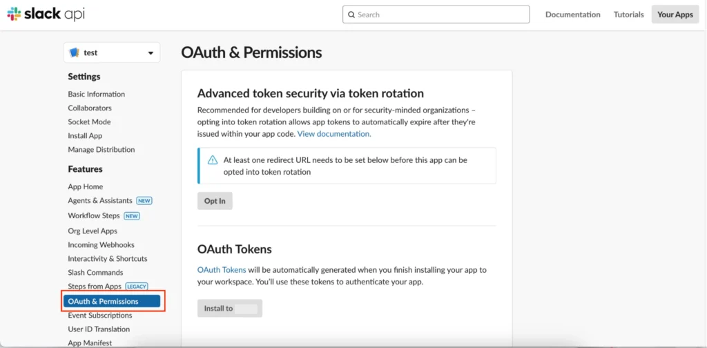 UTAGEのSlack設定5