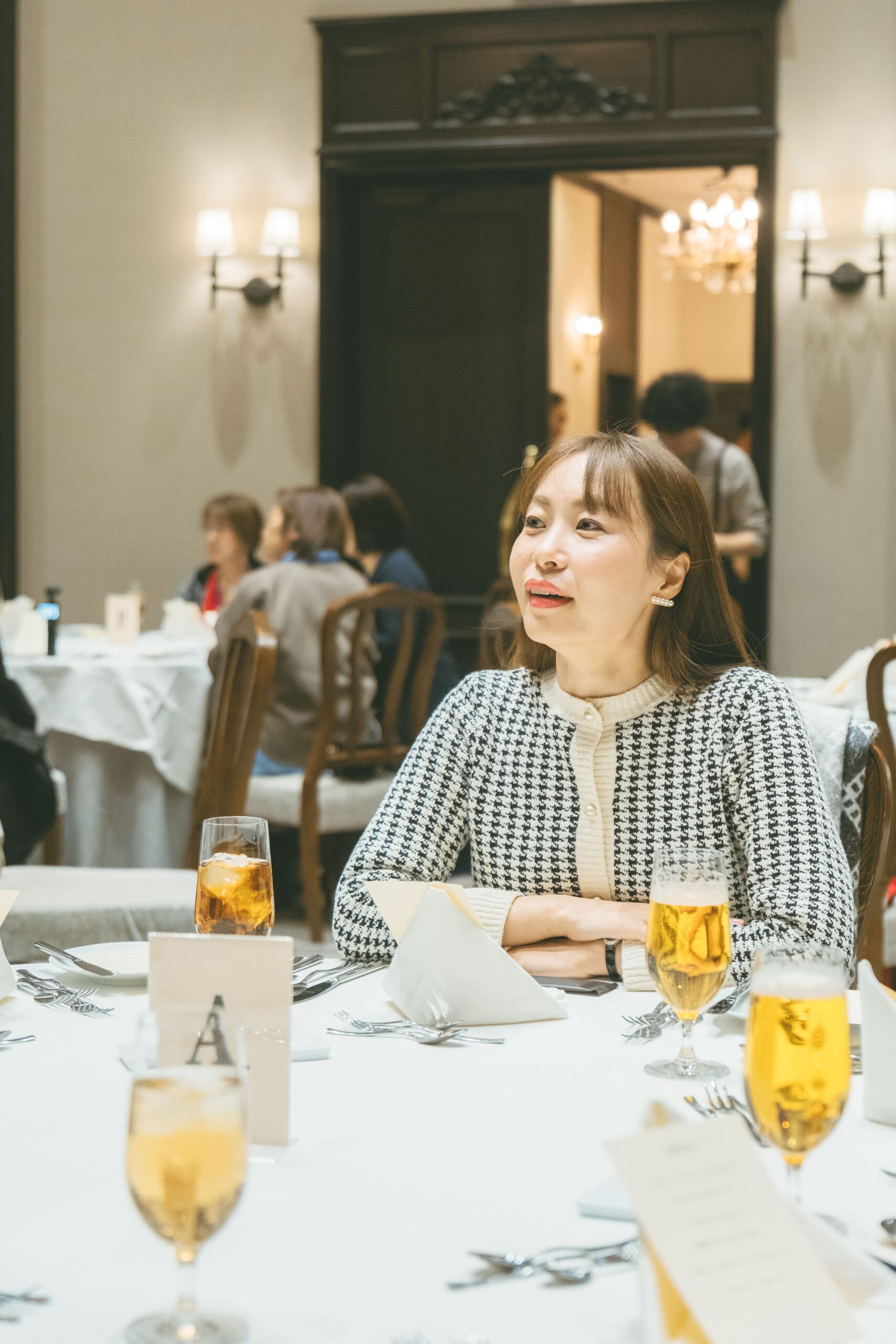 フレンチディナー 乾杯